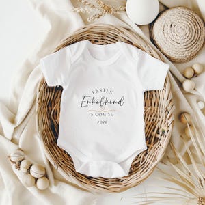 Personalisierter Babybody, Schwangerschaftsverkündung Oma Opa, Erstes Enkelkind Body Weihnachten, Baby Strampler, du wirst oma, Geschenk imagen 2