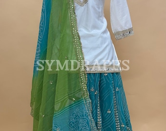 Embroidered Sharara Suit – Sequin Indian Wedding Outfit