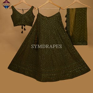 Mehndi Green Indian Wedding Designer Ready to wear Lehenga Choli for Women Heavy Sequins Embroidered Lehenga for Girls, Bridesmaid lehenga