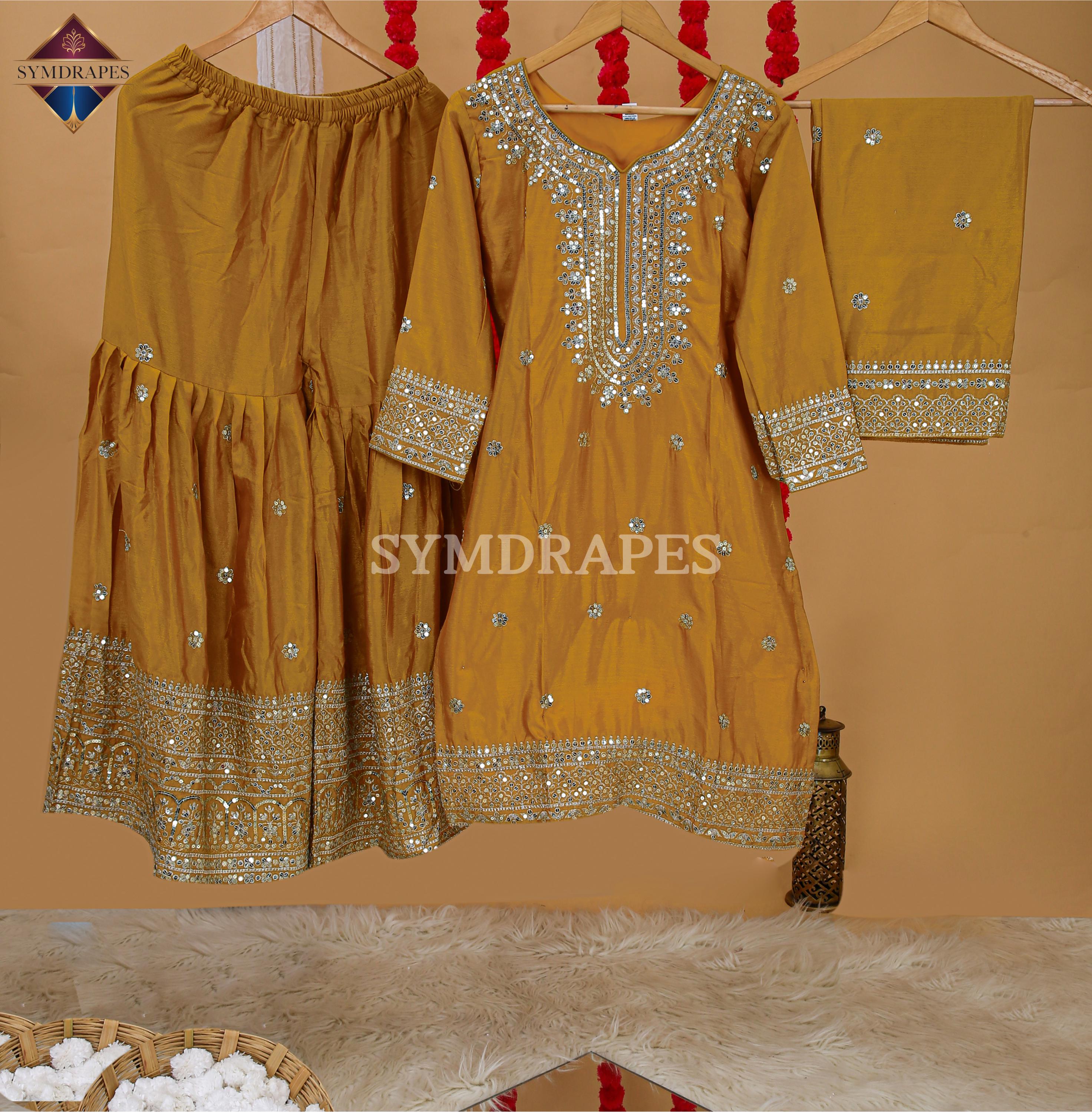 Yellow Pakistani Dress - Etsy Yellow Pakistani Dress - Etsy