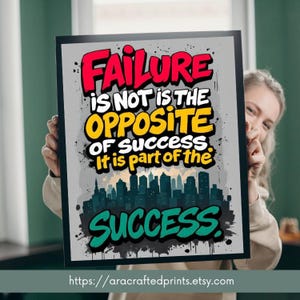 Motivational Graffiti Quote Print: Urban Street Art (Digital Download)