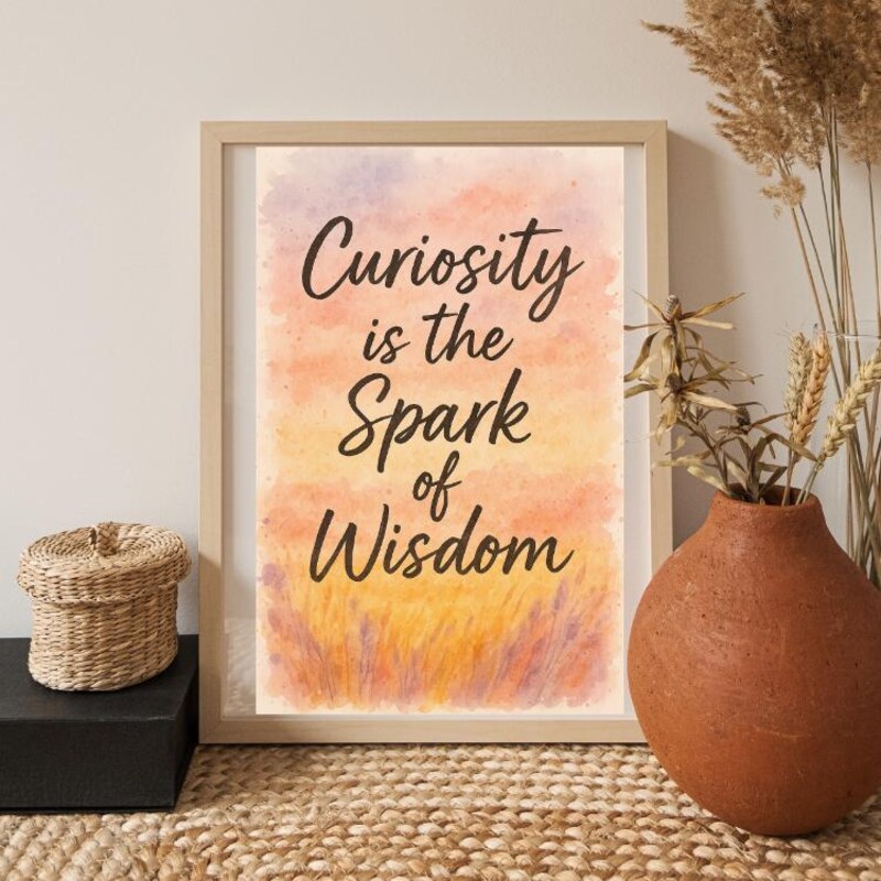 Curiosity Quote - Etsy