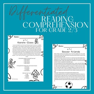Grade 2 and 3 Differentiated Reading Comprehension Passages with Questions | | Fluency & Literacy