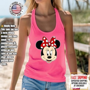 Disney Minnie Mouse Classic Tank Top, Disney Couples Tank Tops, Mickey and Friends Tank, Disneyland Matching Tank Tee Bild 8