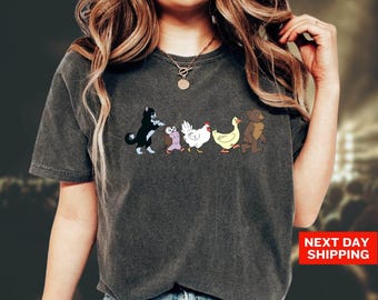 Comfort Colors® Little Bear Shirt, Cute Animal Friends T-Shirt, Animated TV Show TShirt, TV Series Tee, Animal Friends Birthday Shirt