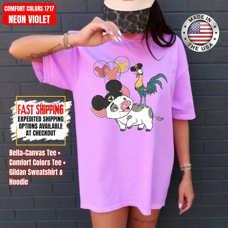 Hei Girl Hei Moana Comfort Colors Shirt, Disney Princess Moana Shirt, Disney Trip Sweatshirt, Disney Toddler Kids Shirts bild 10