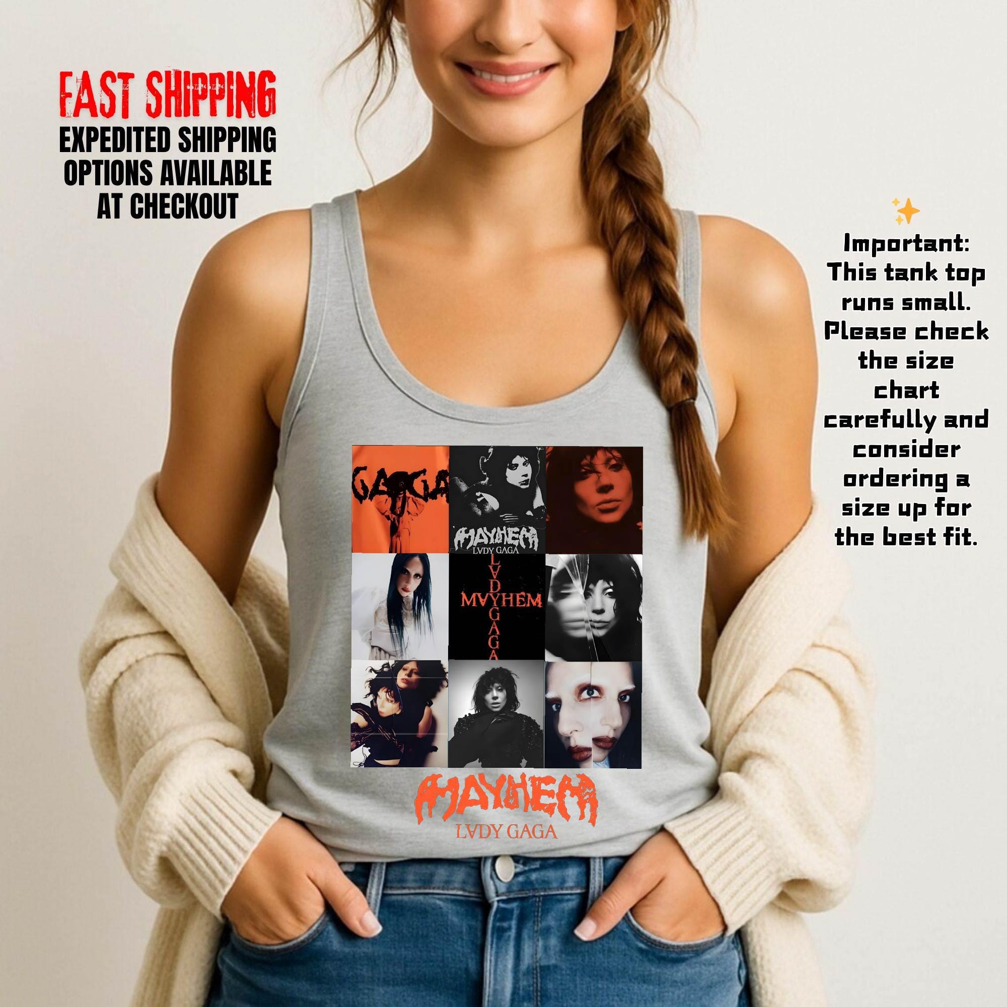 Lady Gaga Vintage Tank - Etsy