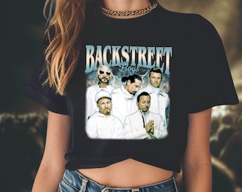 Back Street Boys, Crop Tee, Bring Memory Back, Backstreet Boys Band, BSB Rock Crop Tee, Bella Canvas 8882 Crop Tshirt