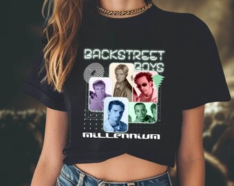 Back Street Boys, Crop Tee, Bring Memory Back, Backstreet Boys Band, BSB Rock Crop Tee, Bella Canvas 8882 Crop Tshirt