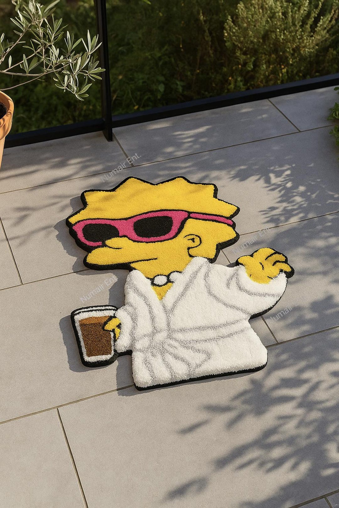 Baby Lisa Rug Lisa Simpson Tufted Rug – Handmade Cartoon Character Floor Mat, Soft ...