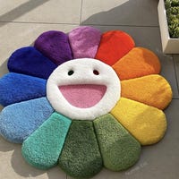 DRIPPY SMILEYFACE RUG - Etsy