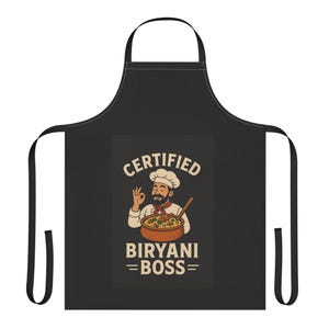 Biryani Boss Chef Apron: Culinary Humor, Foodie Gift