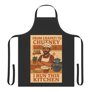 Colorful Chef&#39;s Apron: Stain-Free Polyester Canvas, Kitchen Decor