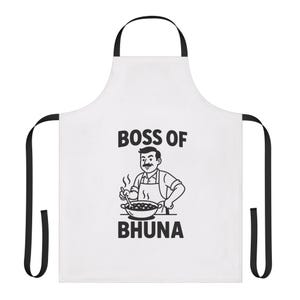 Boss of Bhuna Apron: Humorous Cooking Gift for Chefs