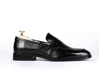 Genuine Leather Penny Loafer Shoes for Men | Piel Cuero