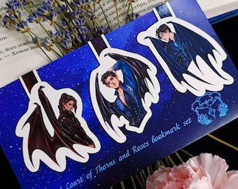 Rhysand, Cassian, Azriel - Magnetic bookmarks - ACOTAR