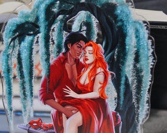 Poppy and Casteel - Acrylic Figure - From Blood and Ash