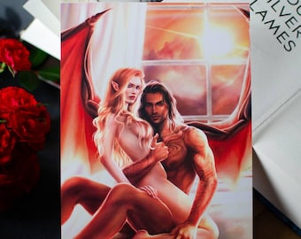 Nesta i Kasjan - Druk artystyczny - ACOTAR