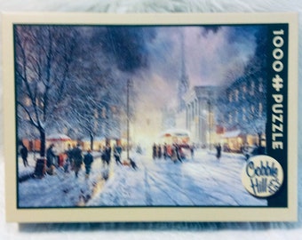 Vintage Puzzle By Cobble Hill Named Winter Interlude 1000 Pieces