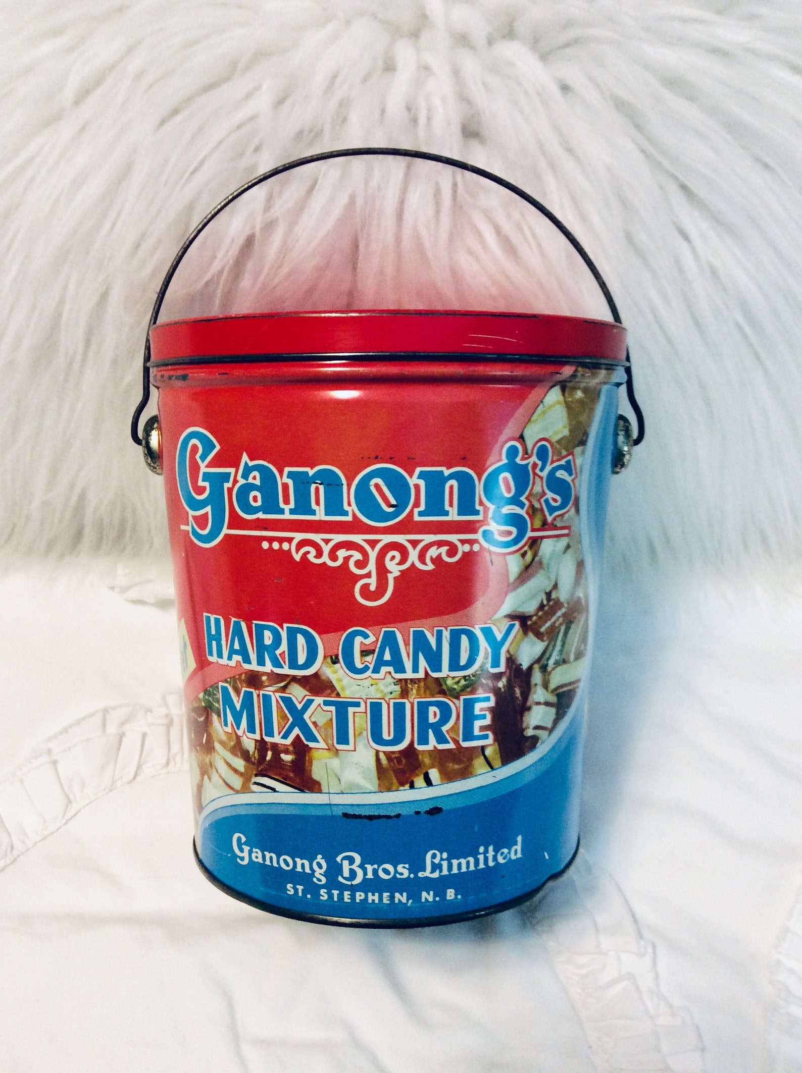 Vintage Hard Candy Tin Box by Ganong Christmas General Store Etsy