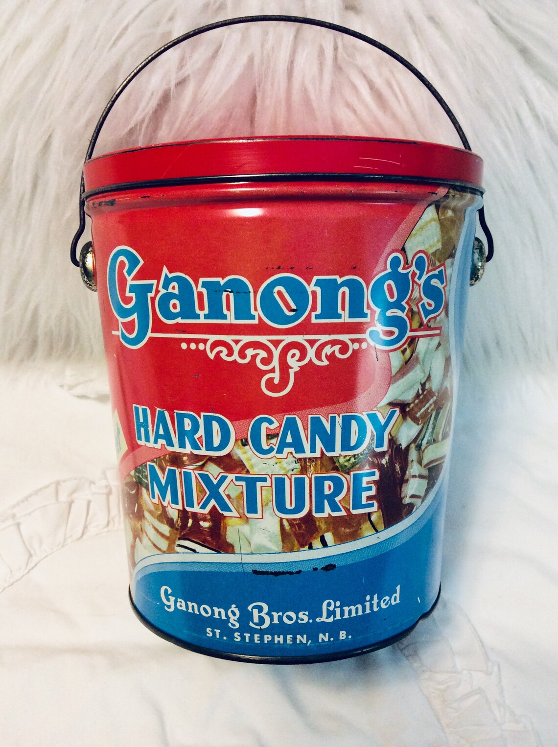 Vintage Hard Candy Tin Box by Ganong Christmas General Store Etsy