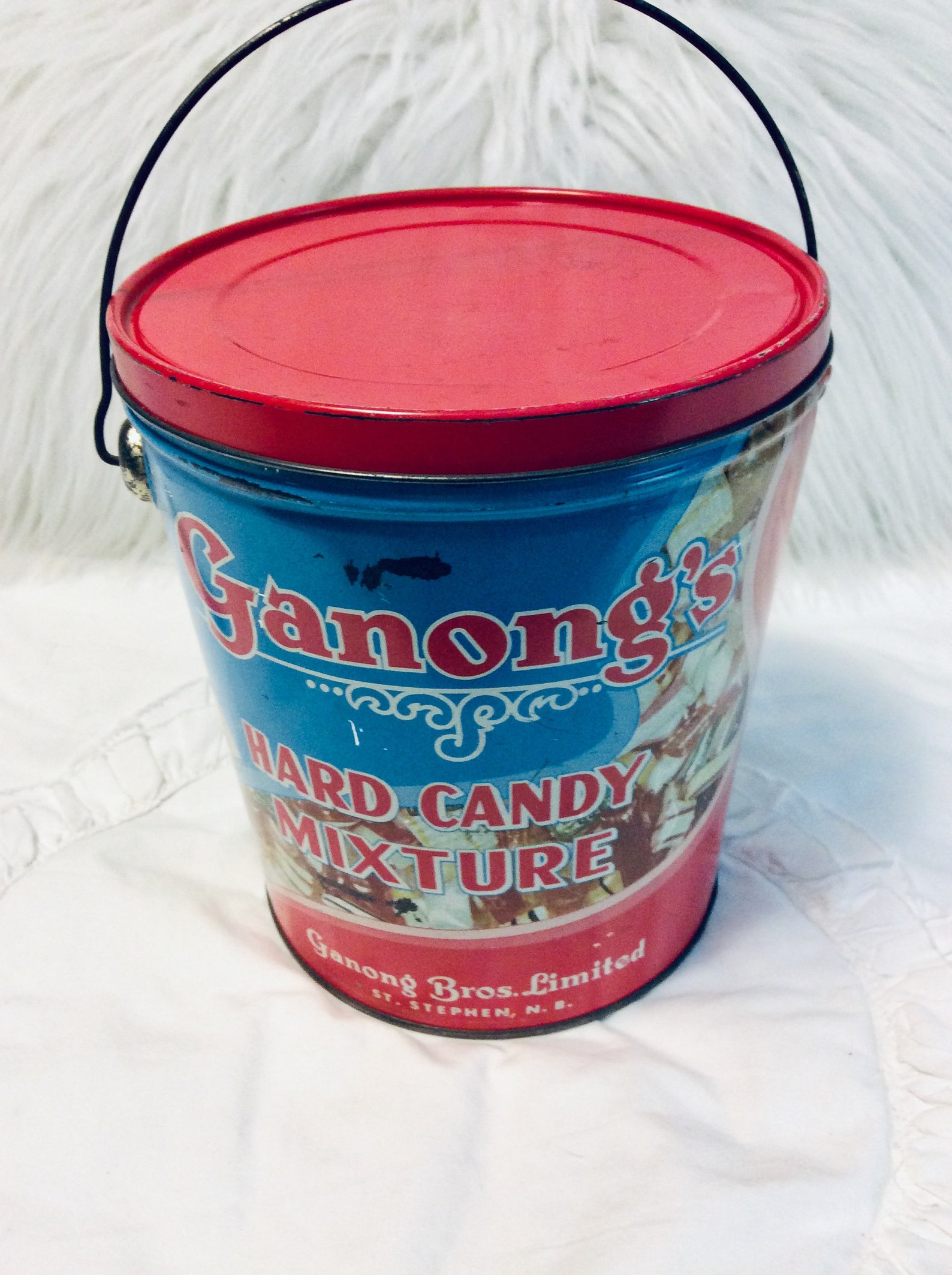 Vintage Hard Candy Tin Box by Ganong Christmas General Store Etsy