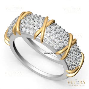 Anillo Oura 5 Cubierta Oura Chaqueta / Anillo inteligente de lujo bicolor con diamantes / Anillo protector de oro con garras en X / Joyería de alta tecnología / Veyora Carats