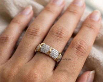 Oura Ring 5 Cover Oura Jacket | Luxury Two-Tone Diamond Smart Ring Enhancer | Gold X-Claw Protector Band | Fine Tech Jewelry | Veyora Carats