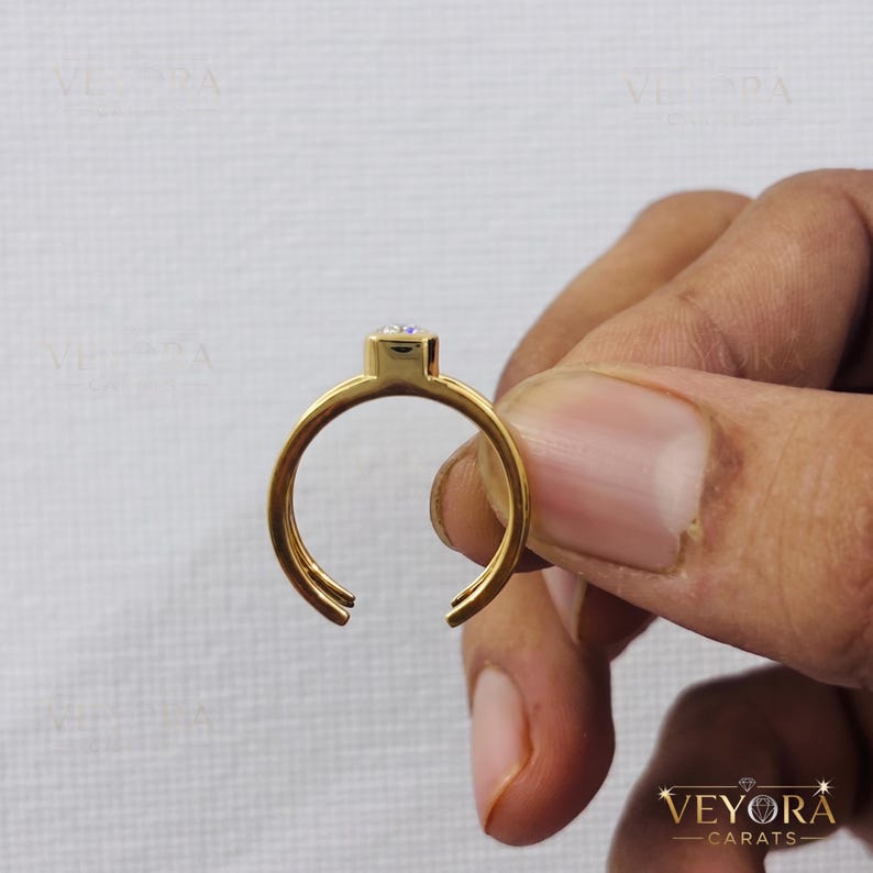 Emerald Oura Ring 5 Cover 14K Solid Gold Smart Ring Jacket Silver Oura Enhancer Diamond Protector | Oura 5 Ring Stacker image 8