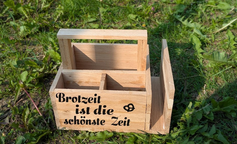 Barbecue, bestekmand, bestekdoos, barbecue butler, barbecuecadeau, barbecuefeest, cadeau voor mannen, vader, hout, gepersonaliseerd, wapen afbeelding 11