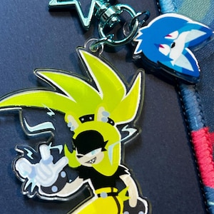 Surge & Kit Acrylic Keychains, 75mm (7.5 centimeters)