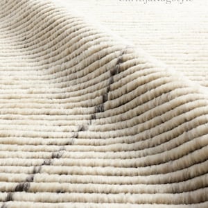 8x10 Beni ourain Moroccan rug, Berber carpet, Cream Wool rug, Handmade rug, White Beni ourain style, Cream Area rug, Tapis berbere, Teppich.