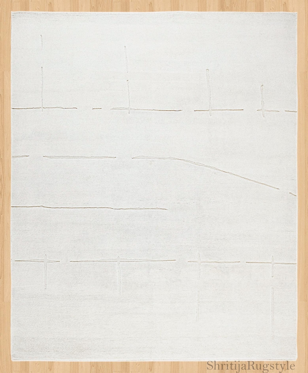 Hand Knotted Wool Gabbeh Rug: Custom Size Vintage Style - Etsy