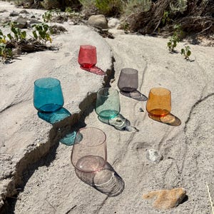 Set of 6 Multicolored Glasses
