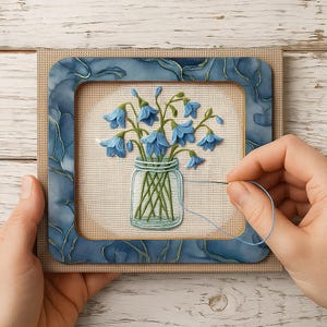 Wooden Magnetic Embroidery hoop, Hoop for Plastic Canvas, Wooden frame with magnets, Cross stitch Embroidery Craft Supplies, Stitchers gift