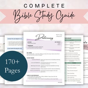 Bibelstudienführer (PDF, über 170 Seiten), Arbeitsbuch zum Bibelstudium, Checkliste der biblischen Bücher (zum Ausdrucken), Überblick über Altes und Neues Testament