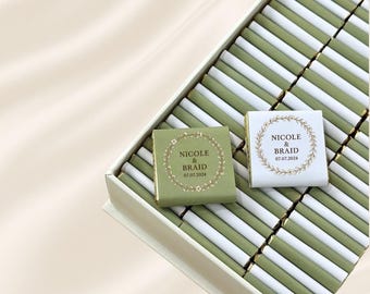 50 Pcs Wedding Chocolate, Wedding Chocolate Favors, Customized Chocolate, Wedding Favors, Engagement Chocolate, Favors For Guests