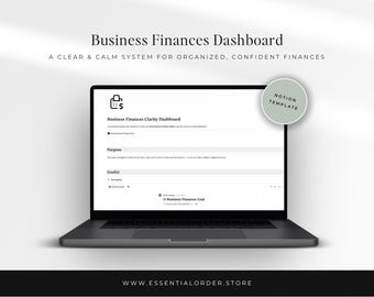 Panel de control de finanzas empresariales / Seguimiento de ingresos y gastos / Seguimiento del flujo de caja / Sistema de finanzas para pequeñas empresas / Descarga digital