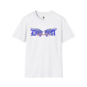 Camiseta unisex de estilo suave Doble Vida, con gráfico de alas de ángel, espiritual, inspiradora, ligera y cómoda.