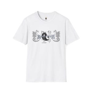 Yin Yang Double Dragons Unisex Softstyle T-Shirt, Yin Yang Dragon Tee, Chinese Dragon Graphic Shirt, Balance Symbol Dragon Top, Dragon Lover