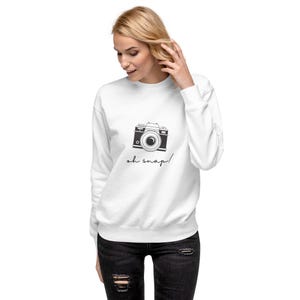 Sweater oh snap white