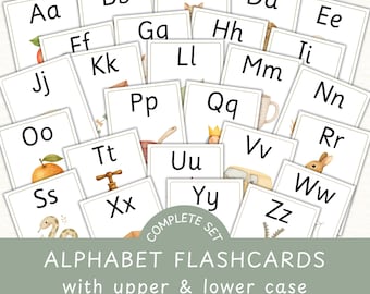Alphabet Flashcards For Learning Cards For Alphabet Flashcard Bundle For Home Learning Resource For Alphabet Resources For Teachers