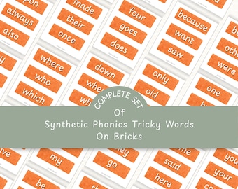 Phonics Tricky Words For Letter And Sounds Tricky Words For Synthetic Phonics Complete Set For Home Learning Phonic Resource For Teacher LS1