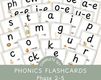 Flashcards For Letter And Sound Phonic Cards For Synthetic Phonics Flashcard Bundle For Home Learning Resource For Teacher LS1