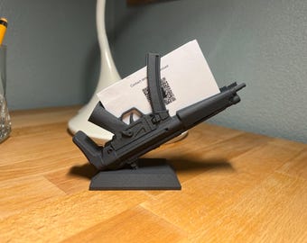 Heckler en Koch MP5-houder voor visitekaartjes/creditcards - Premium bureau- en kantooraccessoire