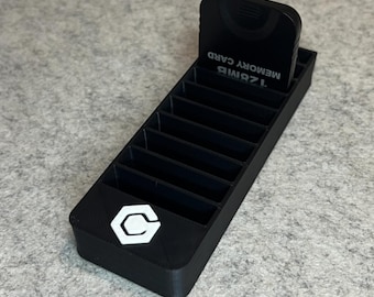 Nintendo GameCube Memory Card Holder, GC Memory Card Storage Tray, GameCube Organizer Display