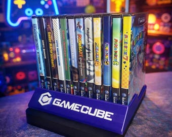 Nintendo GameCube - 12 Game Case Holder - Premium Retro Nintendo GameCube Storage Holder