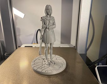 Hinako Shimizu Silent Hill F Figure, Unpainted Horror Collectible, Video Game Display Model
