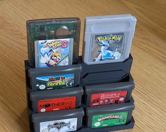 Gameboy Advance Cartridge (GBA) Holder - Holds 8 Cartridges - GBA Display Stand