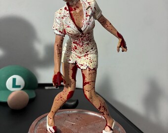 Bubble Head Nurse Silent Hill Unpainted Display Figure 3D Printed Collectible
